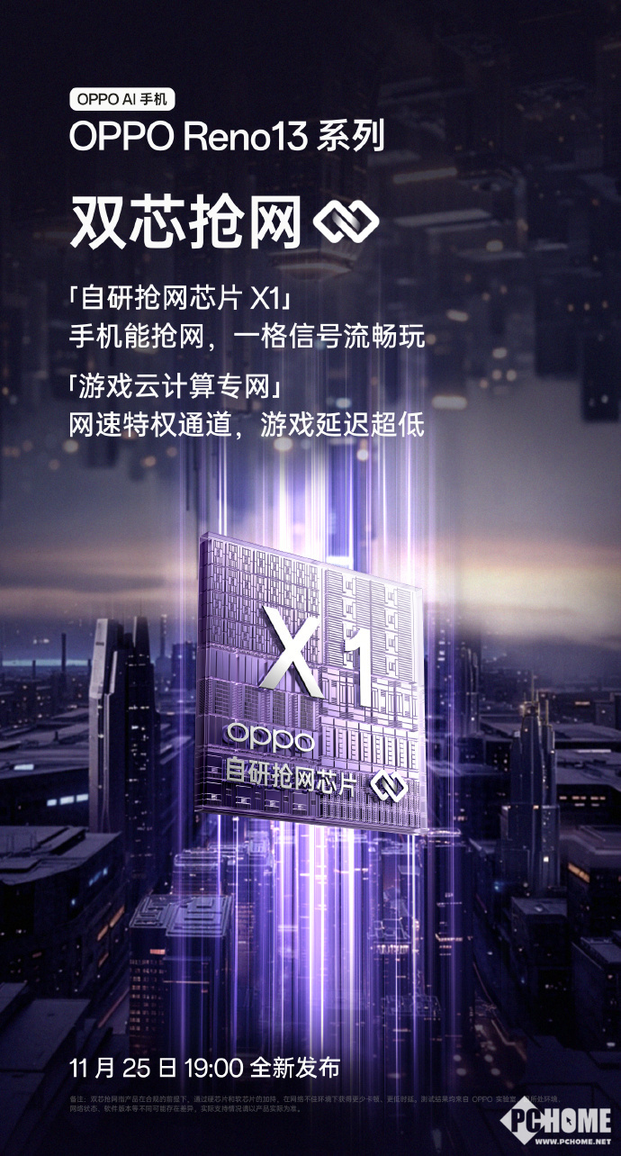 必赢国际：游戏党彻底告别断流：OPPOReno13自研双芯抢网芯片(图1)