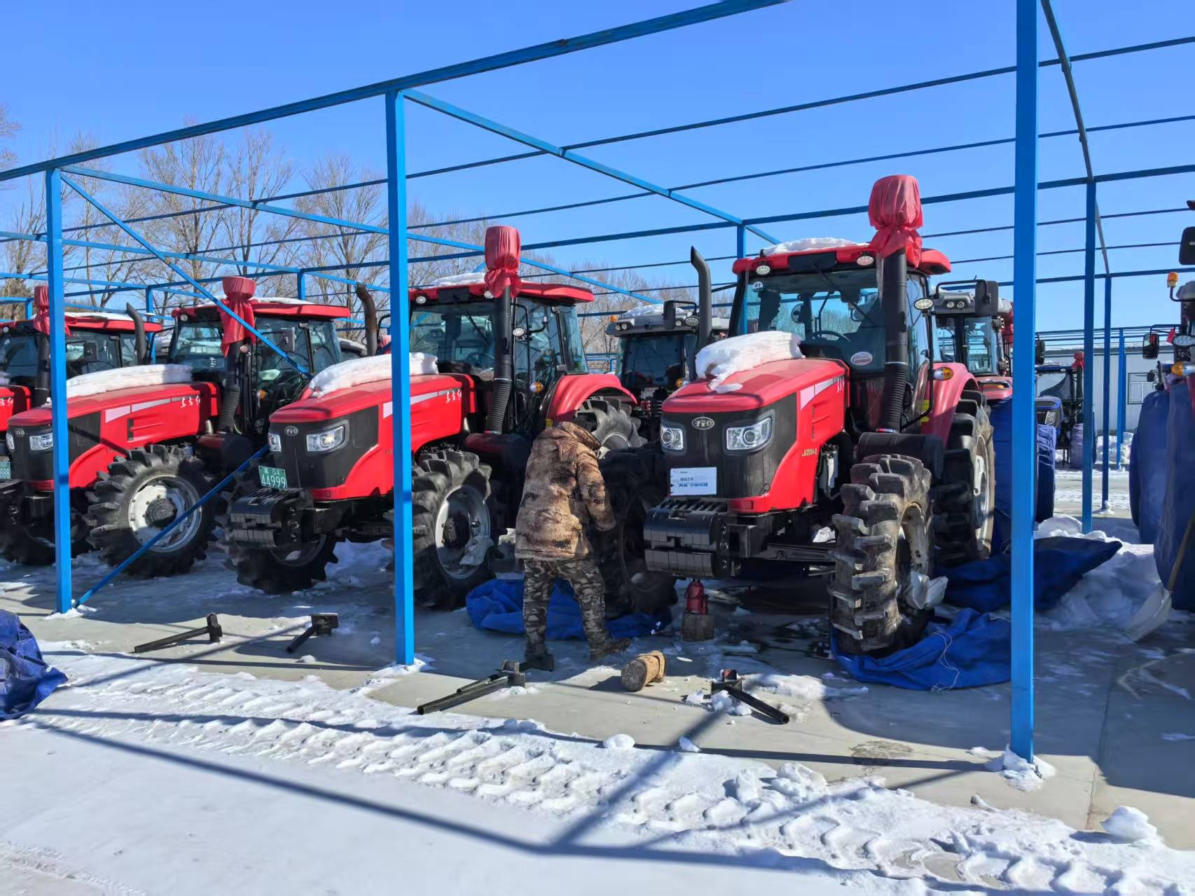 必赢：聚焦北大荒北大荒农业股份勤得利分公司农机检修确保春耕生产顺利进行(图1)